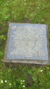 Typical headstone from mass burial st German War Cemetery near Ieper Belgium