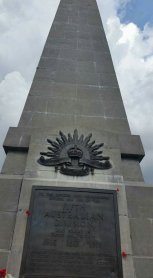 Polygon Wood Memorial to Australian 5th Division during WWI near Ieper Belgium
